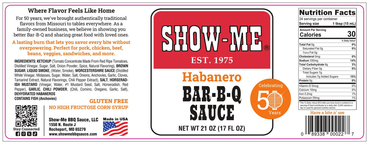 Show-Me® Habanero Bar-B-Q Sauce