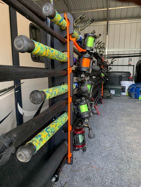 Fat Fish Designz  Side Piece Horizontal Rod Holder