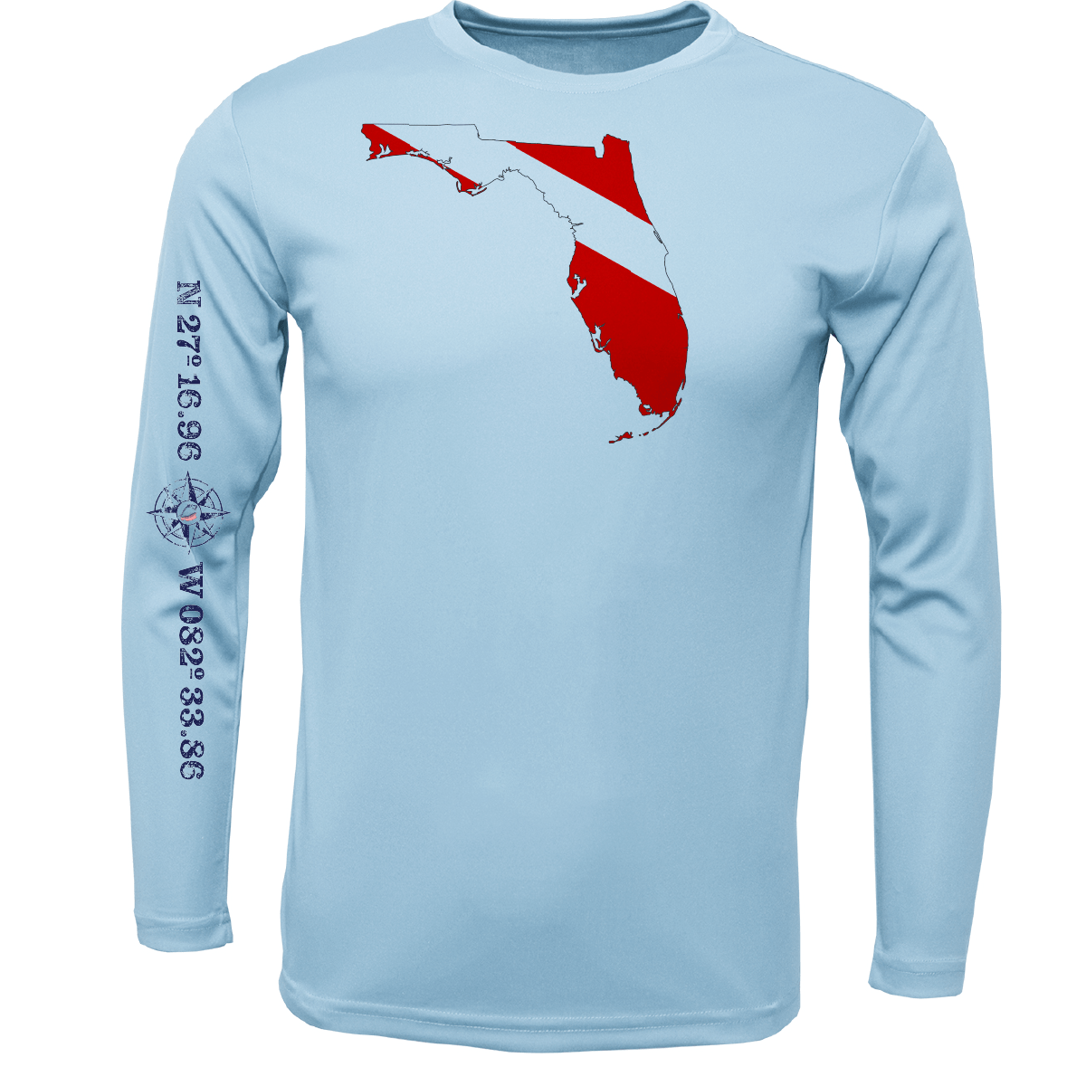 Siesta Key, FL Florida Diver Long Sleeve UPF 50+ Dry - Fit Shirt - Angler's Pro Tackle & Outdoors