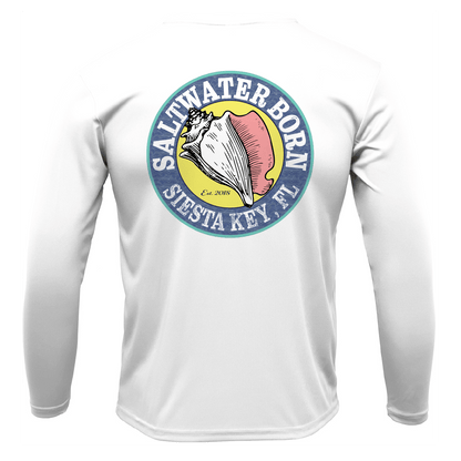 Siesta Key, FL Florida Flag Long Sleeve UPF 50+ Dry - Fit Shirt - Angler's Pro Tackle & Outdoors