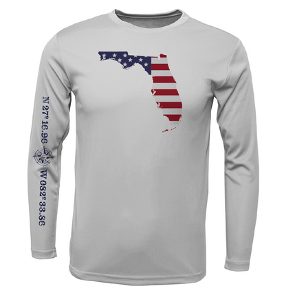 Siesta Key, FL Florida USA Long Sleeve UPF 50+ Dry - Fit Shirt - Angler's Pro Tackle & Outdoors