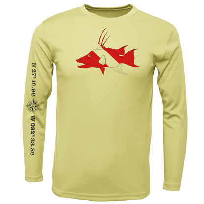 Siesta Key, FL Hogfish Diver Long Sleeve UPF 50+ Dry - Fit Shirt - Angler's Pro Tackle & Outdoors