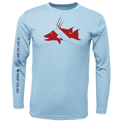 Siesta Key, FL Hogfish Diver Long Sleeve UPF 50+ Dry - Fit Shirt - Angler's Pro Tackle & Outdoors