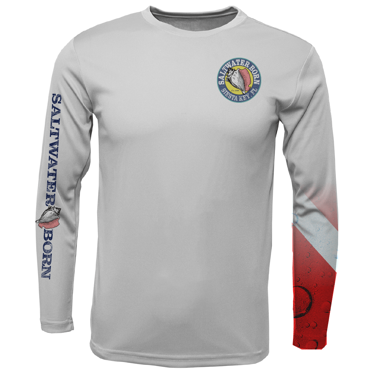 Siesta Key, FL Hogfish Diver with Scuba Sleeve LS UPF 50+ Dry - Fit Shirt - Angler's Pro Tackle & Outdoors