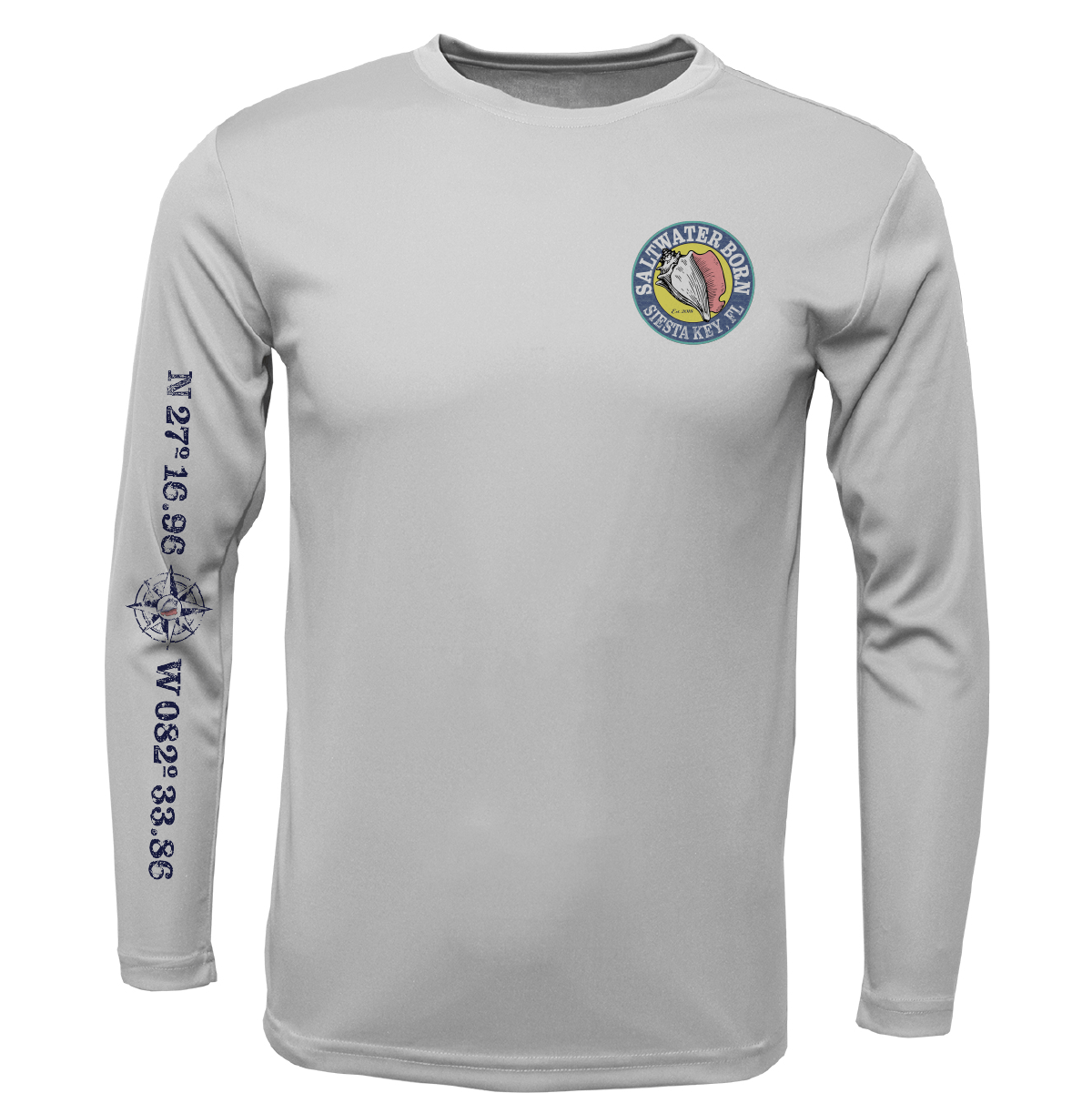 Siesta Key, FL Marlin Long Sleeve UPF 50+ Dry - Fit Shirt - Angler's Pro Tackle & Outdoors