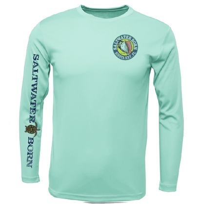 Siesta Key, FL Realistic Turtle Long Sleeve UPF 50+ Dry - Fit Shirt - Angler's Pro Tackle & Outdoors