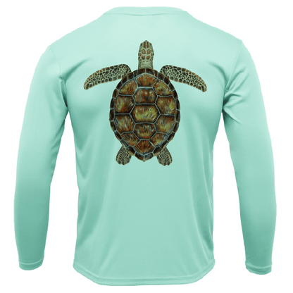 Siesta Key, FL Realistic Turtle Long Sleeve UPF 50+ Dry - Fit Shirt - Angler's Pro Tackle & Outdoors