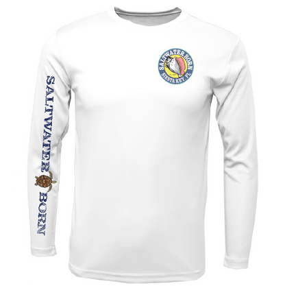 Siesta Key, FL Realistic Turtle Long Sleeve UPF 50+ Dry - Fit Shirt - Angler's Pro Tackle & Outdoors