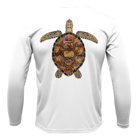 Siesta Key, FL Realistic Turtle Long Sleeve UPF 50+ Dry - Fit Shirt - Angler's Pro Tackle & Outdoors