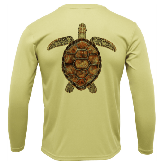 Siesta Key, FL Realistic Turtle Long Sleeve UPF 50+ Dry - Fit Shirt - Angler's Pro Tackle & Outdoors