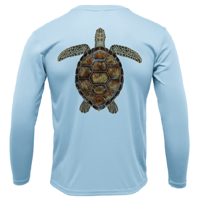 Siesta Key, FL Realistic Turtle Long Sleeve UPF 50+ Dry - Fit Shirt - Angler's Pro Tackle & Outdoors