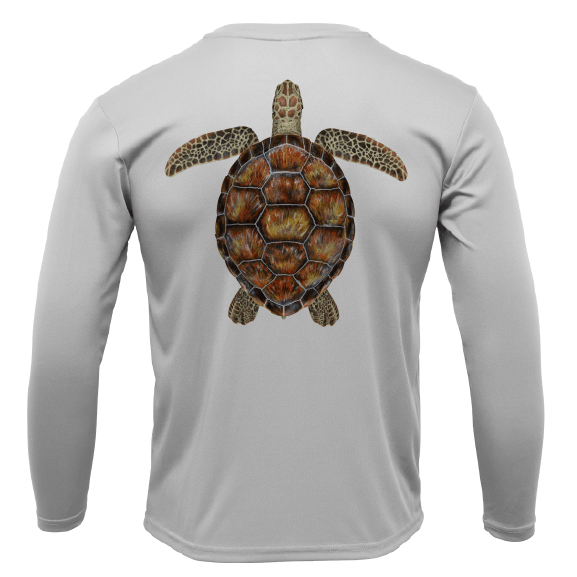 Siesta Key, FL Realistic Turtle Long Sleeve UPF 50+ Dry - Fit Shirt - Angler's Pro Tackle & Outdoors