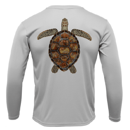 Siesta Key, FL Realistic Turtle Long Sleeve UPF 50+ Dry - Fit Shirt - Angler's Pro Tackle & Outdoors