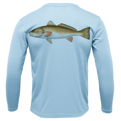 Siesta Key, FL Redfish Long Sleeve UPF 50+ Dry - Fit Shirt - Angler's Pro Tackle & Outdoors