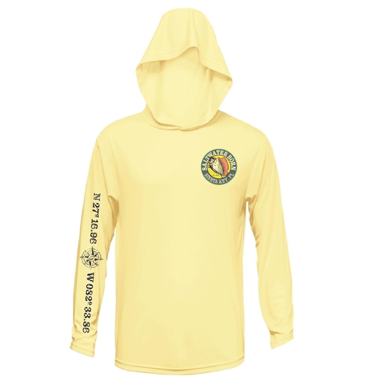 Siesta Key, FL "Surrender The Booty" Long Sleeve UPF 50+ Dry - Fit Hoodie - Angler's Pro Tackle & Outdoors