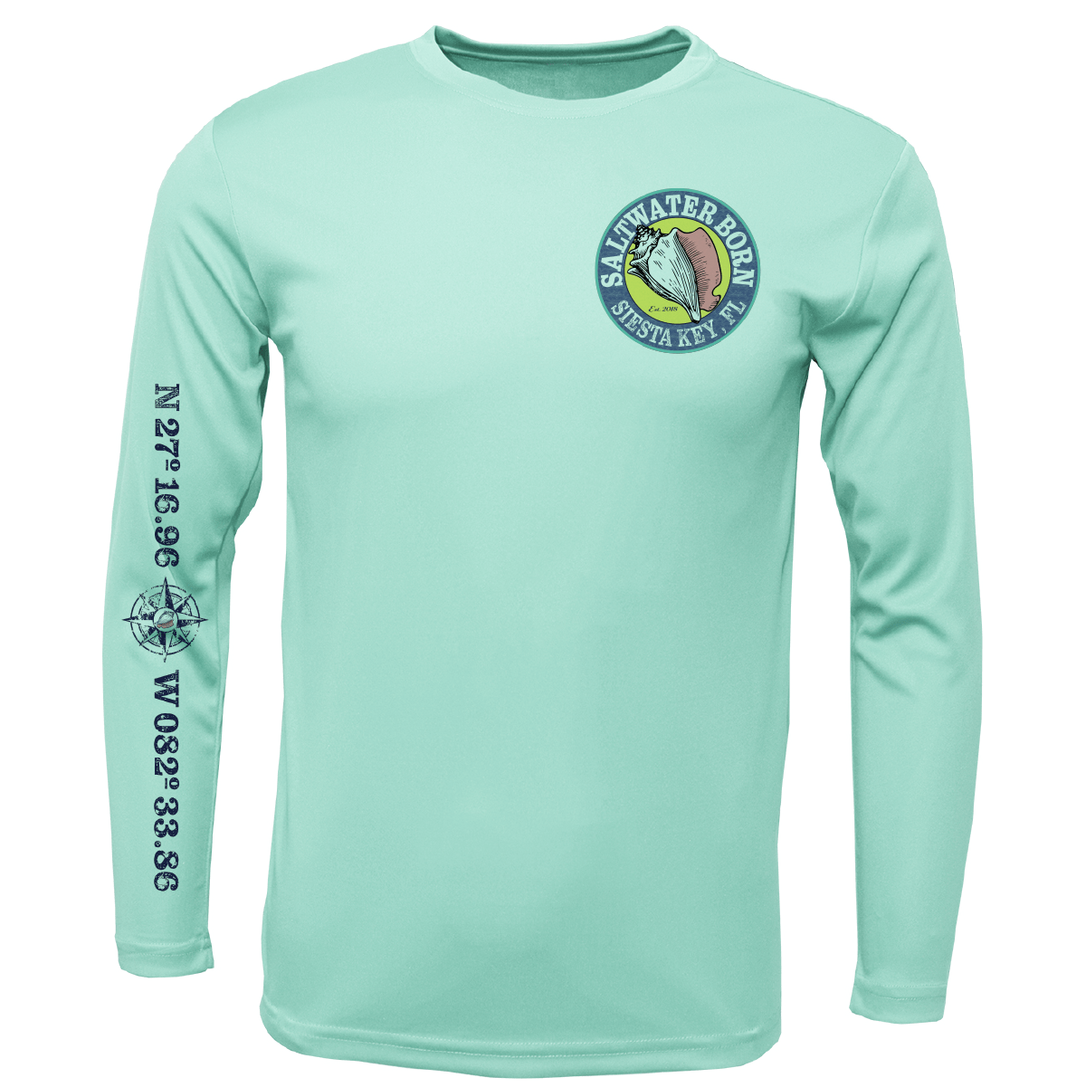 Siesta Key, FL "Surrender The Booty" Long Sleeve UPF 50+ Dry - Fit Shirt - Angler's Pro Tackle & Outdoors