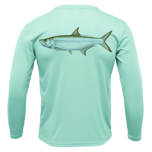 Siesta Key, FL Tarpon Long Sleeve UPF 50+ Dry - Fit Shirt - Angler's Pro Tackle & Outdoors