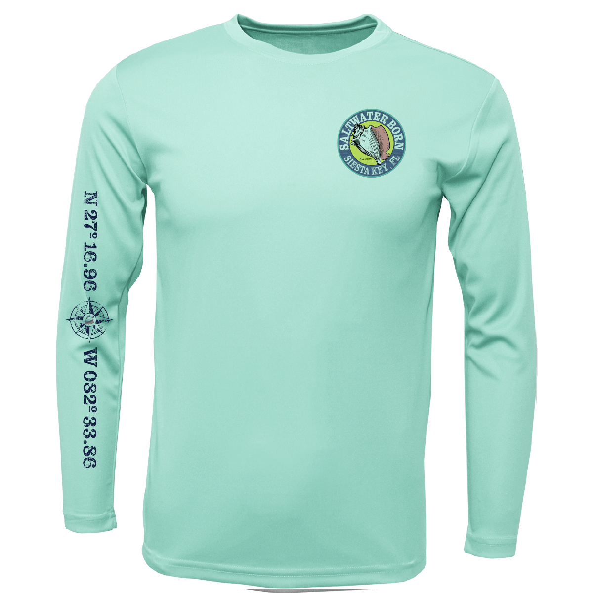 Siesta Key, FL Tuna Long Sleeve UPF 50+ Dry - Fit Shirt - Angler's Pro Tackle & Outdoors