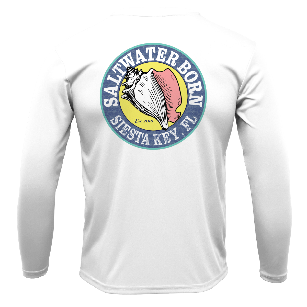 Siesta Key, FL USA Born Long Sleeve UPF 50+ Dry - Fit Shirt - Angler's Pro Tackle & Outdoors