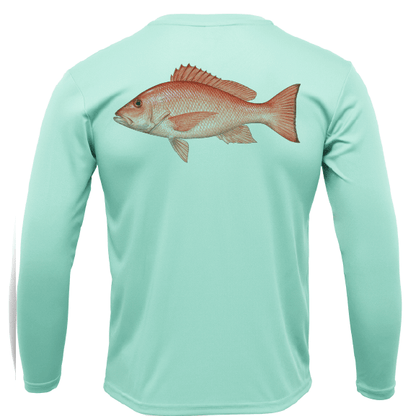 Siesta Key Snapper Long Sleeve UPF 50+ Dry - Fit Shirt - Angler's Pro Tackle & Outdoors