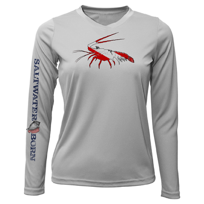 Saltwater Born Florida Lobster Long Sleeve UPF 50+ Dry-Fit Shirt