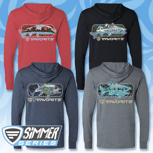 Favorite Fishing Simmer Tri-Blend Hoodie