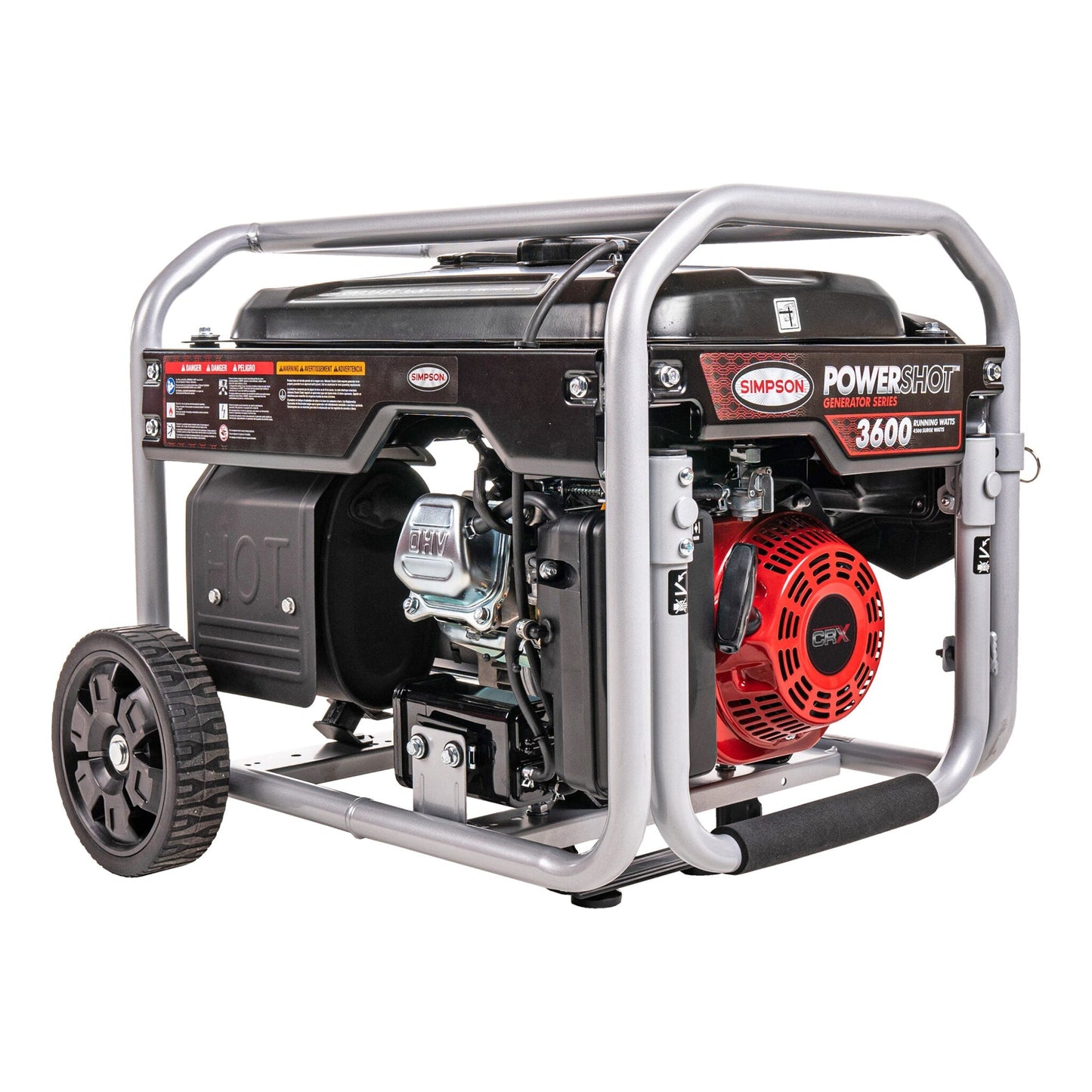 SIMPSON PowerShot Portable 3,600 Watt Generator with Roll Cage Frame Protection - Angler's Pro Tackle & Outdoors