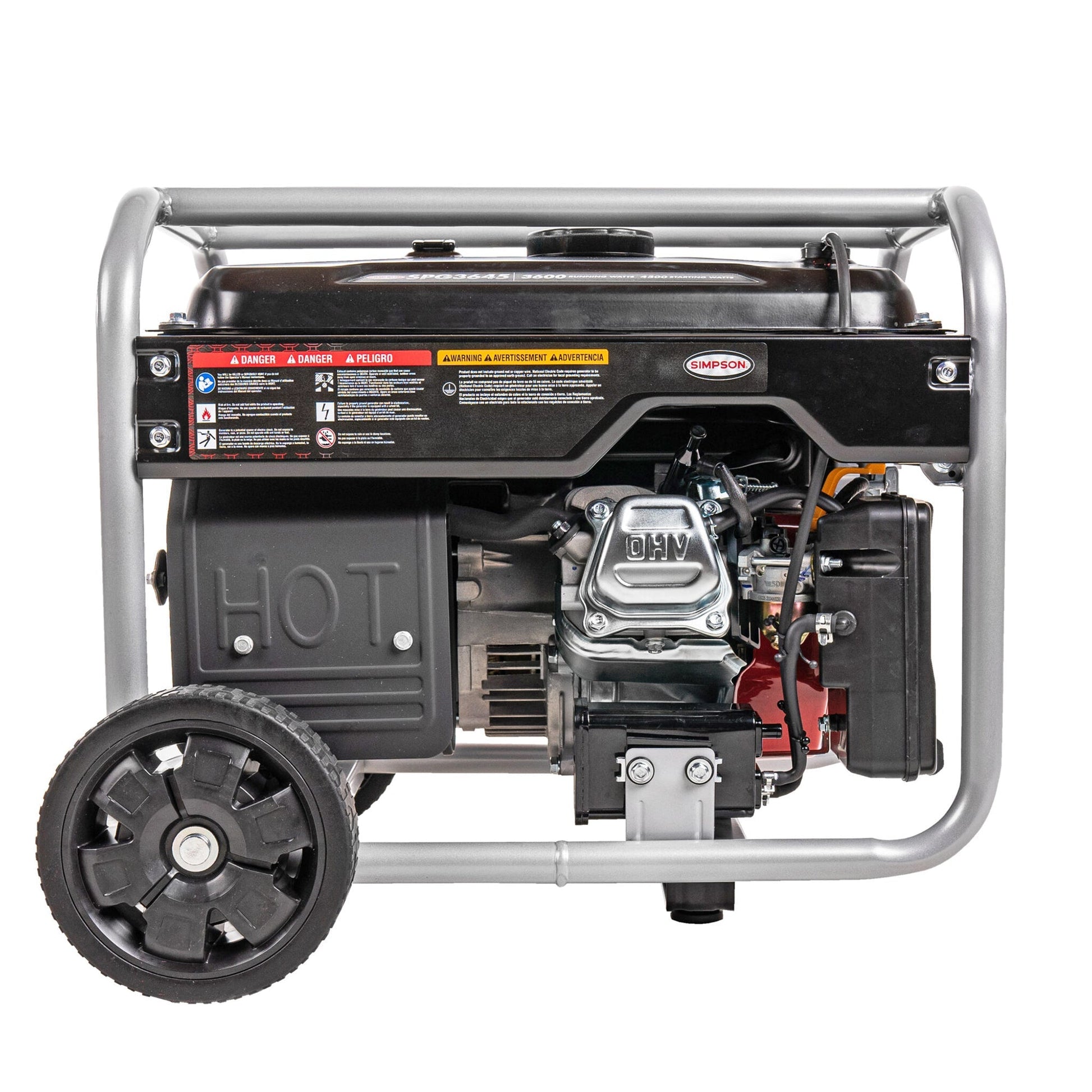 SIMPSON PowerShot Portable 3,600 Watt Generator with Roll Cage Frame Protection - Angler's Pro Tackle & Outdoors