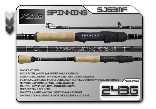 Fish Xtreme Rods SJ63MF 6'3" Medium Fast
