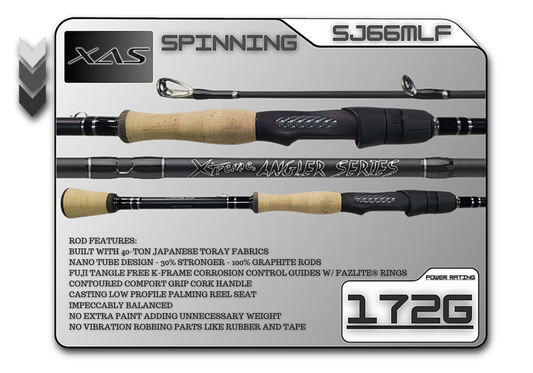 Fish Xtreme Rods SJ66MLF 6'6" Medium-Light Fast