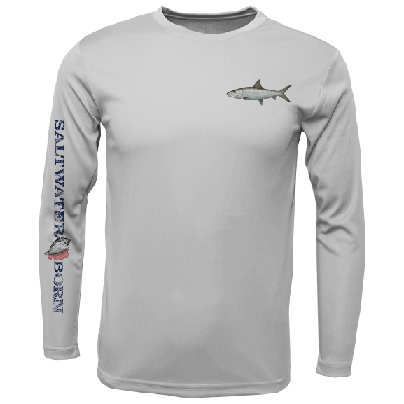 SK Bonefish on Chest Long Sleeve UPF 50+ Dry - Fit Shirt - Angler's Pro Tackle & Outdoors