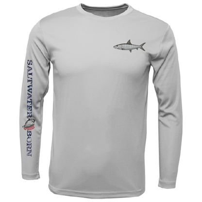 SK Bonefish on Chest Long Sleeve UPF 50+ Dry - Fit Shirt - Angler's Pro Tackle & Outdoors