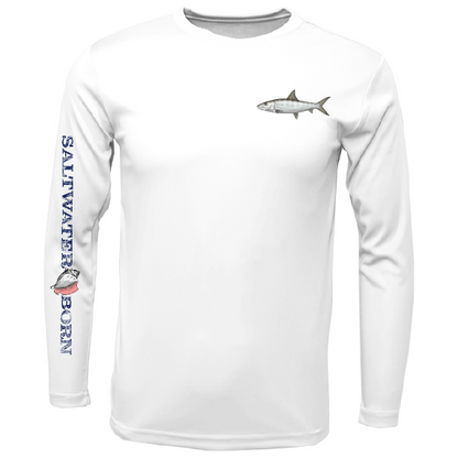 SK Bonefish on Chest Long Sleeve UPF 50+ Dry - Fit Shirt - Angler's Pro Tackle & Outdoors