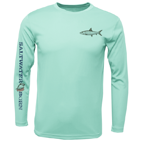 SK Bonefish on Chest Long Sleeve UPF 50+ Dry - Fit Shirt - Angler's Pro Tackle & Outdoors