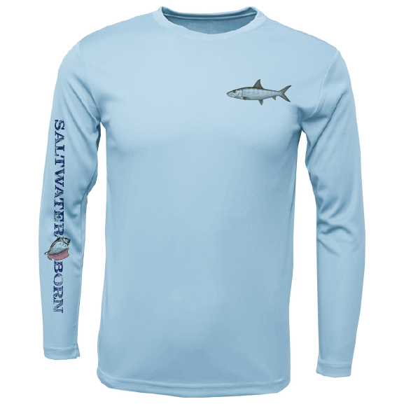 SK Bonefish on Chest Long Sleeve UPF 50+ Dry - Fit Shirt - Angler's Pro Tackle & Outdoors