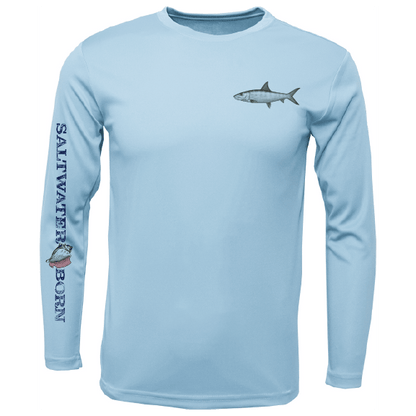 SK Bonefish on Chest Long Sleeve UPF 50+ Dry - Fit Shirt - Angler's Pro Tackle & Outdoors