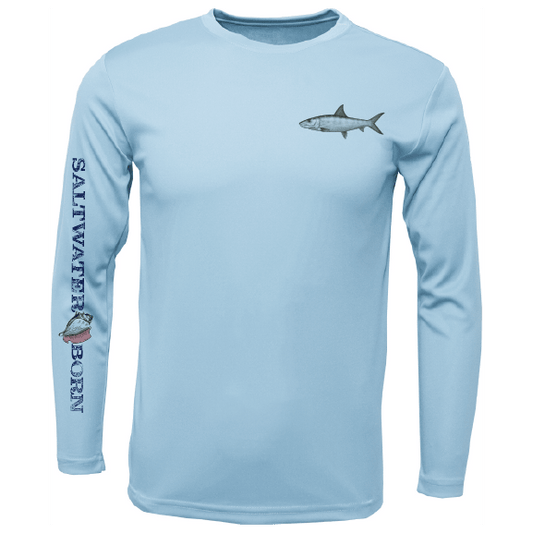 SK Bonefish on Chest Long Sleeve UPF 50+ Dry - Fit Shirt - Angler's Pro Tackle & Outdoors