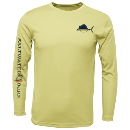 SK Sailfish on Chest Long Sleeve UPF 50+ Dry - Fit Shirt - Angler's Pro Tackle & Outdoors