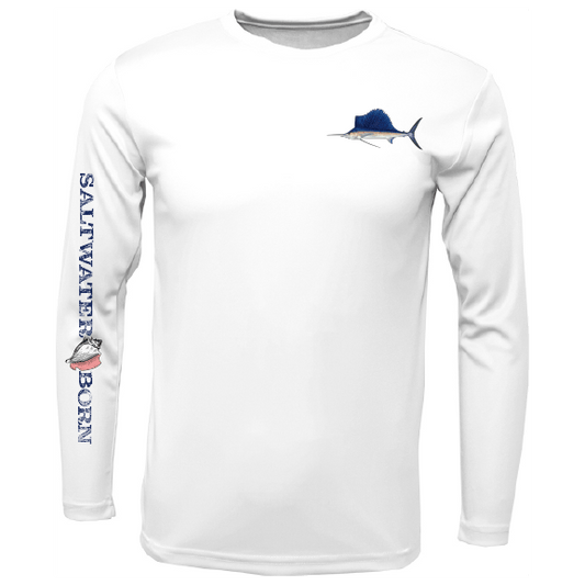 SK Sailfish on Chest Long Sleeve UPF 50+ Dry - Fit Shirt - Angler's Pro Tackle & Outdoors