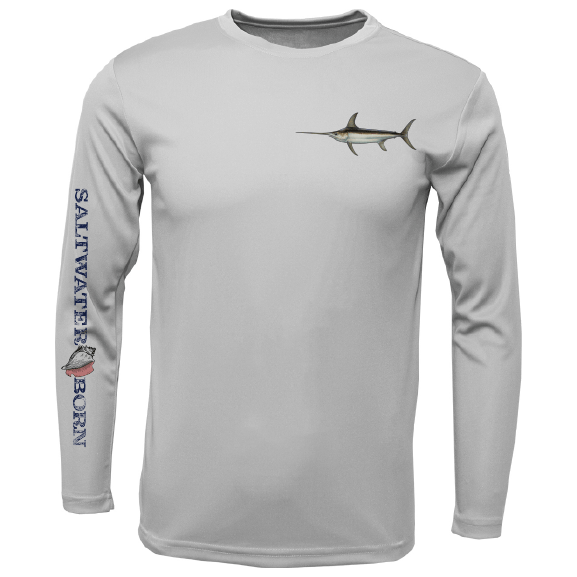 SK Swordfish on Chest Long Sleeve UPF 50+ Dry - Fit Shirt - Angler's Pro Tackle & Outdoors