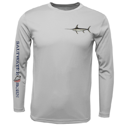 SK Swordfish on Chest Long Sleeve UPF 50+ Dry - Fit Shirt - Angler's Pro Tackle & Outdoors