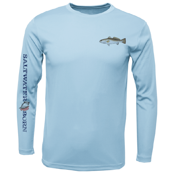 SK Trout on Chest Long Sleeve UPF 50+ Dry - Fit Shirt - Angler's Pro Tackle & Outdoors