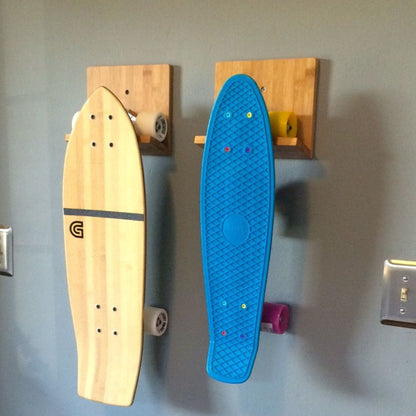 COR Surf Bamboo Skateboard Wall Rack