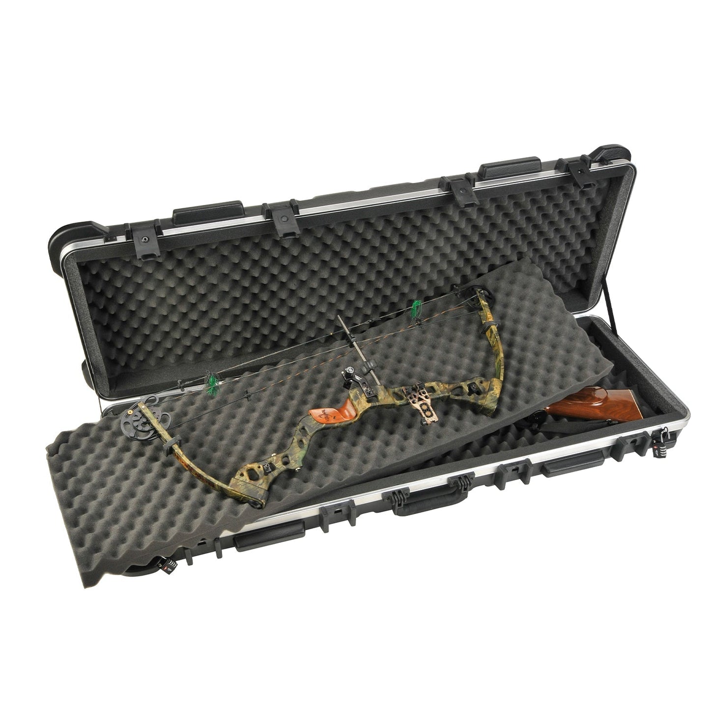 SKB Cases 2SKB - 5014 Hard Exterior Waterproof ATA 50 - Inch Double Bow Case, Black - Angler's Pro Tackle & Outdoors