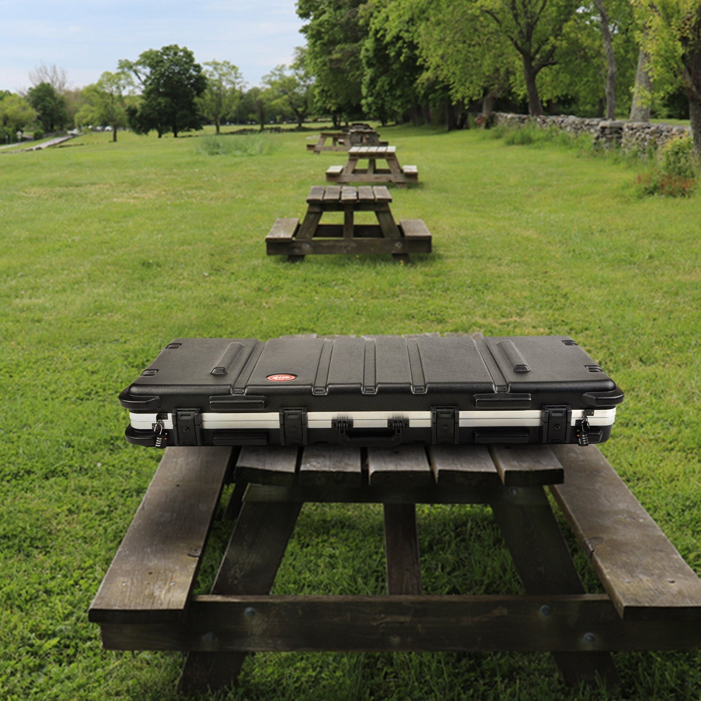 SKB Cases 2SKB - 5014 Hard Exterior Waterproof ATA 50 - Inch Double Bow Case, Black - Angler's Pro Tackle & Outdoors