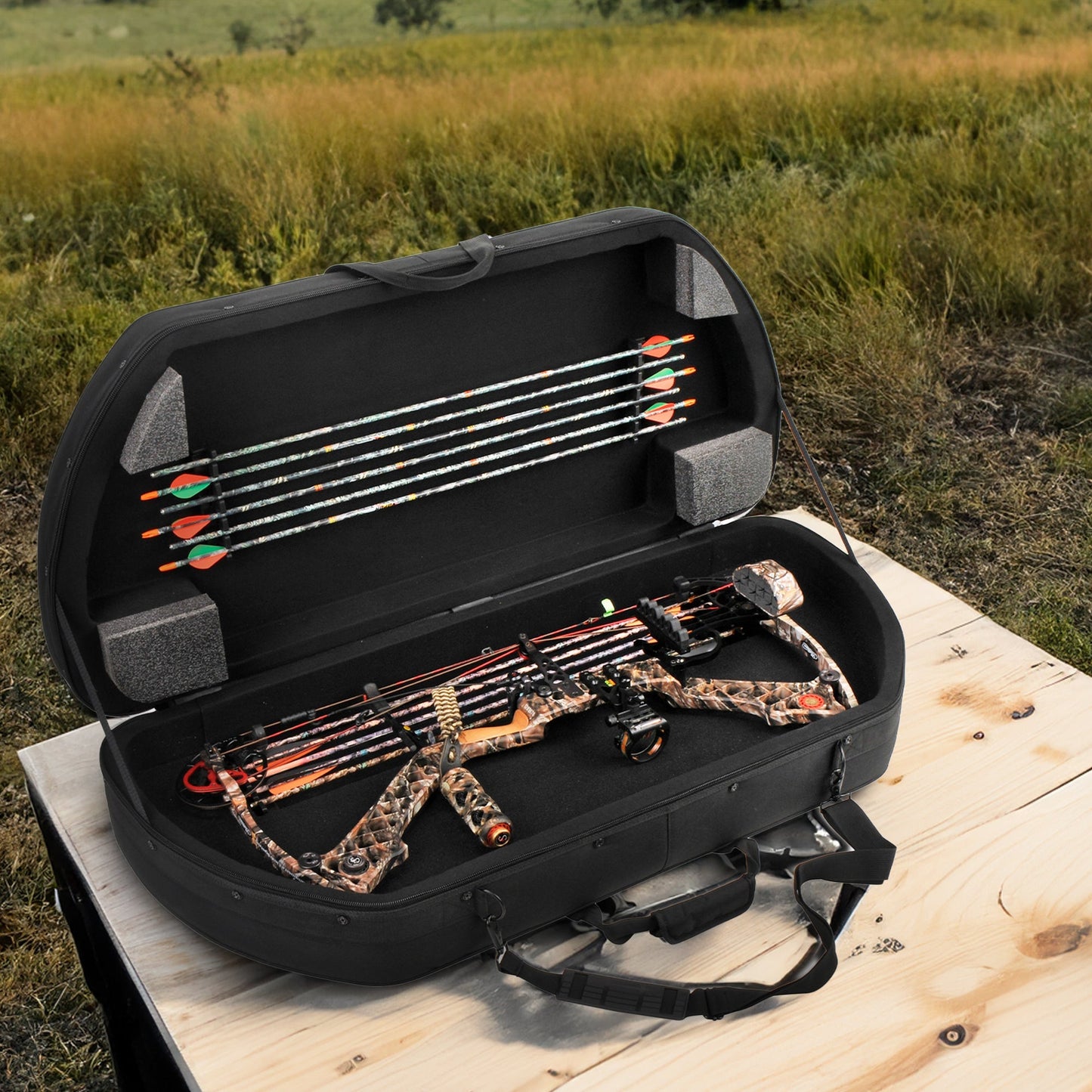 SKB Cases 2SKB - SC4120 Nylon Exterior Waterproof Hybrid Bow Utility Case, Black - Angler's Pro Tackle & Outdoors