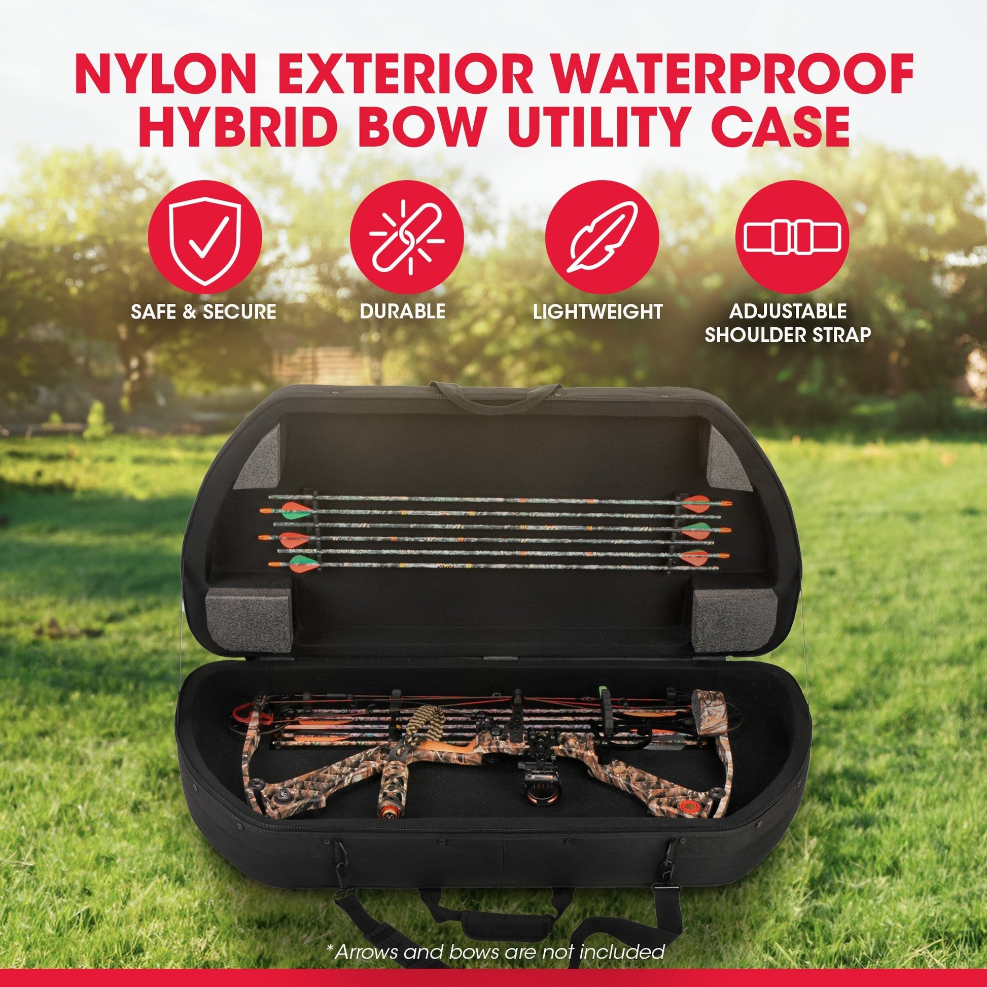 SKB Cases 2SKB - SC4120 Nylon Exterior Waterproof Hybrid Bow Utility Case, Black - Angler's Pro Tackle & Outdoors