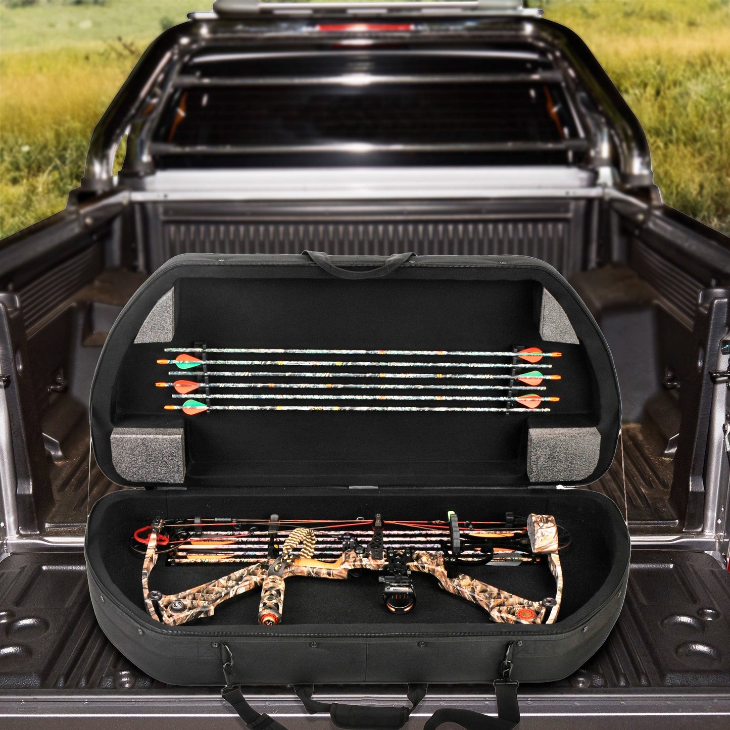 SKB Cases 2SKB - SC4120 Nylon Exterior Waterproof Hybrid Bow Utility Case, Black - Angler's Pro Tackle & Outdoors