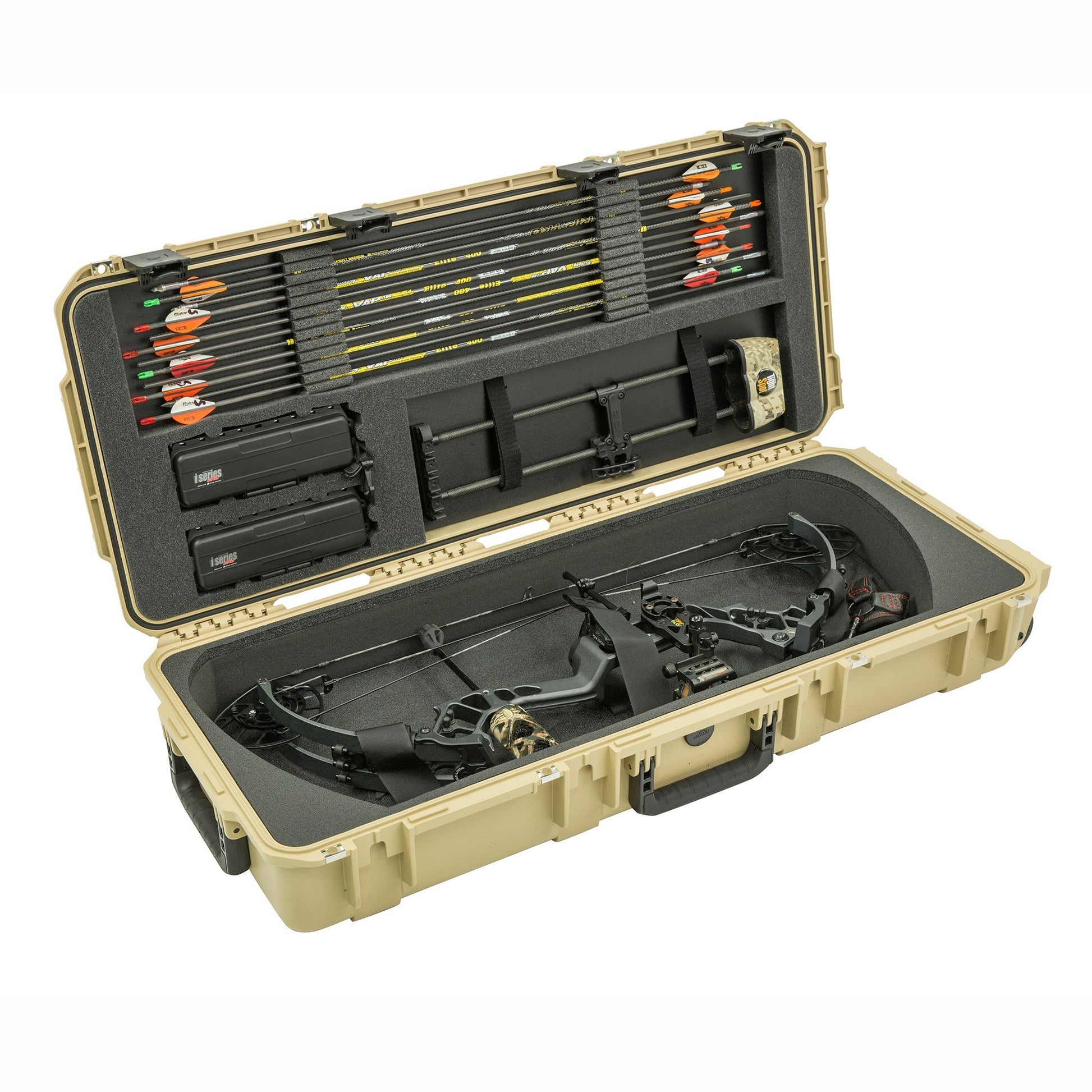 SKB Cases 34.5 Inch iSeries Mathews Small Parallel Limb Bow Case, Desert Tan - Angler's Pro Tackle & Outdoors