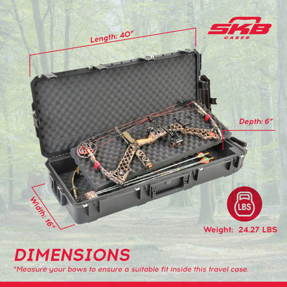 SKB Cases 3I - 4217 - db iSeries Double Rifle or Bow Case with Hard Plastic Exterior - Angler's Pro Tackle & Outdoors